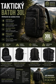 Taktický batoh 30l